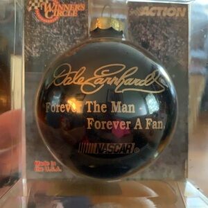Collectible Dale Earnhardt Nascar Black and Gold Ornament